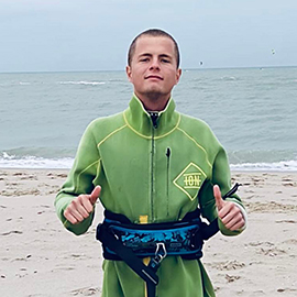 Nathan instructeur de kitesurf